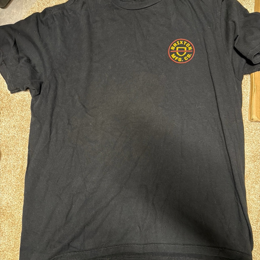 Brixton Black Tee with Logo